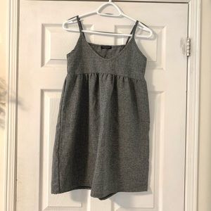 Cute Strap Grey Dress